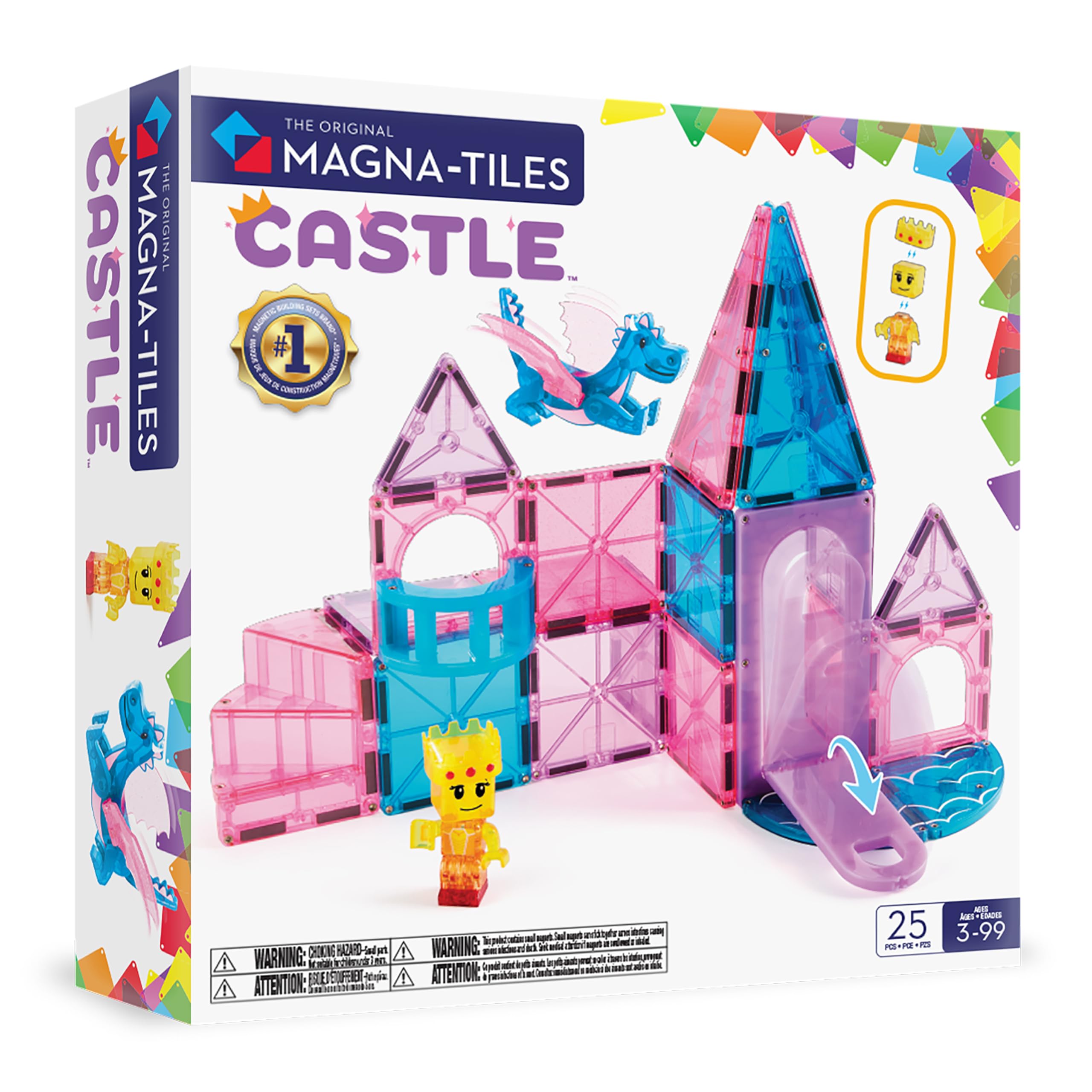 Amazon.com: MAGNA-TILES Castle 25-Piece Magnetic Construction Set